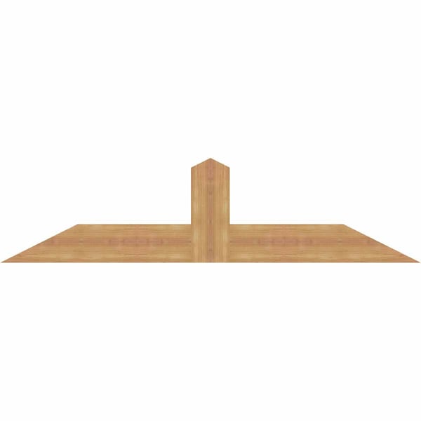 Ekena Millwork Portland Smooth Timber Gable Bracket, Western Red Cedar, 60"W x 15"H x 1 1/2"D x 5 1/2"F, 6/12 Pitch GBW060X15X0206POR00SWR - main